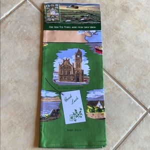 NWT IRISH LOOMS Northern Ireland Linen Tea Towel